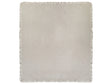 Bedspread Taupe Cotton 220 x 200 cm with a Frill Decorative Throw Bedding Bedroom Beliani