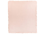 Bedspread Pastel Pink Cotton 220 x 240 cm with a Frill Decorative Throw Bedding Bedroom Beliani
