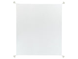 Bedspread Off-White Cotton 220 x 200 cm with Tassels Decorative Throw Bedding Bedroom Beliani