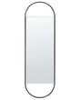 Wall Mirror Metal Black 40 x 120 cm Wall Mounted Decorative Mirror Modern Style Hanging Decor Beliani