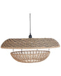 Pentant Lamp Natural Paper Rope Shade Lighting Hanging Light Beliani