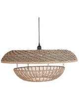 Pentant Lamp Natural Paper Rope Shade Lighting Hanging Light Beliani