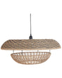 Pentant Lamp Natural Paper Rope Shade Lighting Hanging Light Beliani