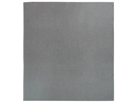 Bedspread Dark Grey Cotton 220 x 240 cm with a Solid Pattern Decorative Throw Bedding Bedroom Beliani