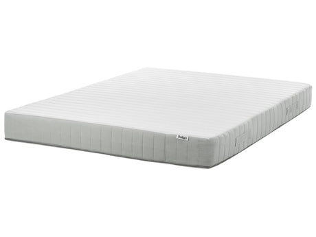 Pocket Sprung Mattress EU King Size with Handles Removable Cover 5ft3 Medium Hard Modern Design Quilted Beliani
