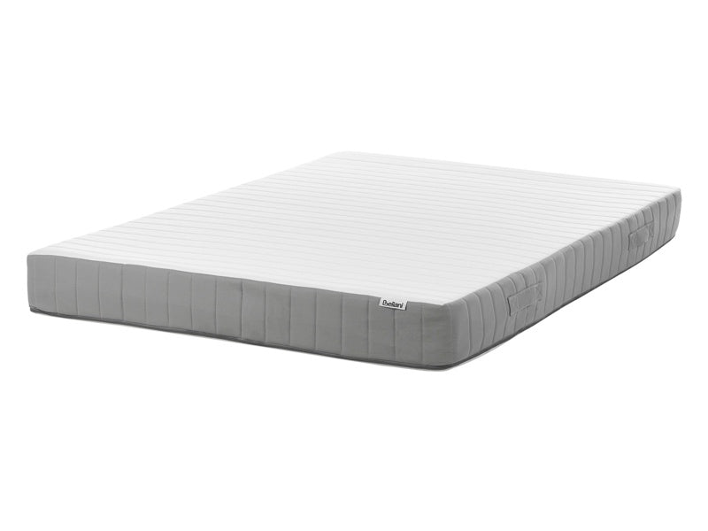 Pocket Sprung Mattress EU Double Size with Handles Memory Foam Filling Removable Cover 4ft6 Firm Modern Design Quilted Beliani