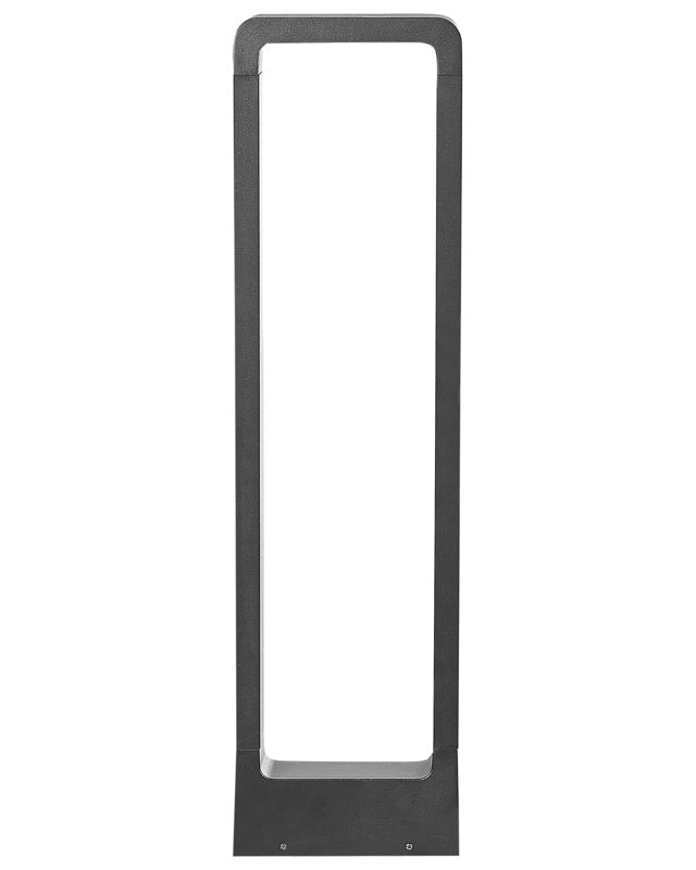 Bollard Light Black Aluminum 60 cm LED Path Lamp Outdoor Garden Lighting Modern Design Beliani