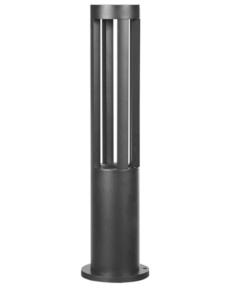 Bollard Light Black Aluminum 60 cm LED Path Lamp Outdoor Garden Lighting Modern Design Beliani