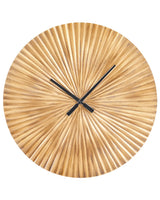 Wall Clock Brass Finish Aluminium  59 cm Living Room Dining Room Decoration Beliani