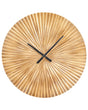 Wall Clock Brass Finish Aluminium  59 cm Living Room Dining Room Decoration Beliani
