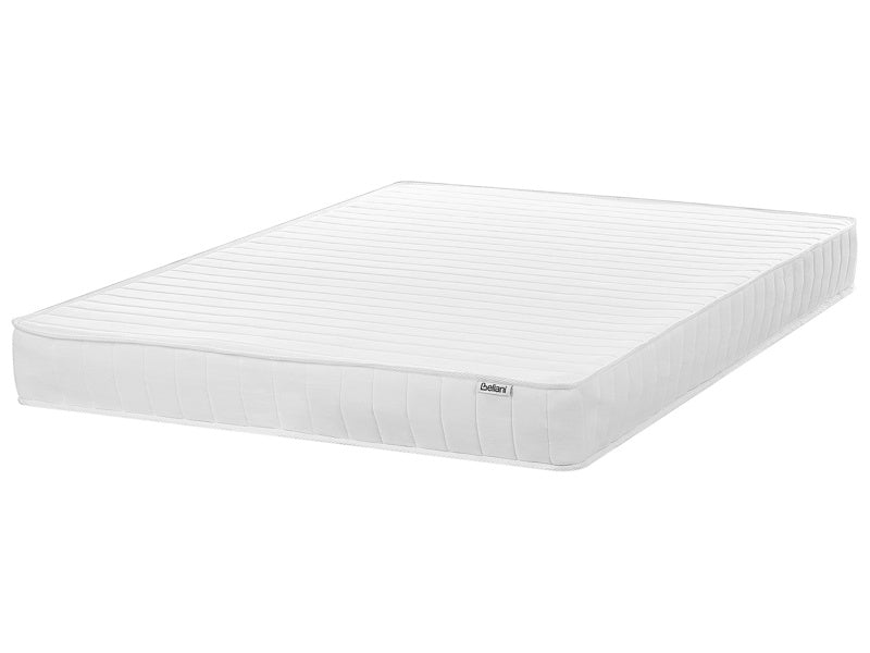 Pocket Sprung Mattress EU Double Size 4ft6 with Memory Foam Firm Hard Modern Design Quilted Beliani