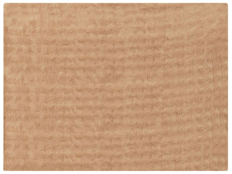 Bedspread Blanket Brown Soft Faux Rabbit Fur Fabric 150 x 200 cm Shaggy Blanket Bedding Beliani