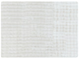 Bedspread Blanket White Soft Faux Rabbit Fur Fabric 150 x 200 cm Shaggy Blanket Bedding Beliani