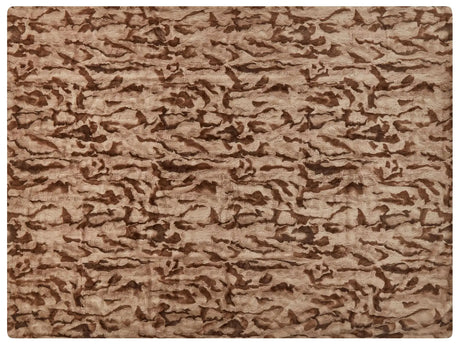 Bedspread Blanket Brown Soft Faux Rabbit Fur Fabric 150 x 200 cm Shaggy Blanket Bedding Beliani