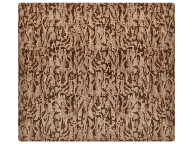 Bedspread Blanket Brown Soft Faux Rabbit Fur Fabric 200 x 220 cm Shaggy Blanket Bedding Beliani