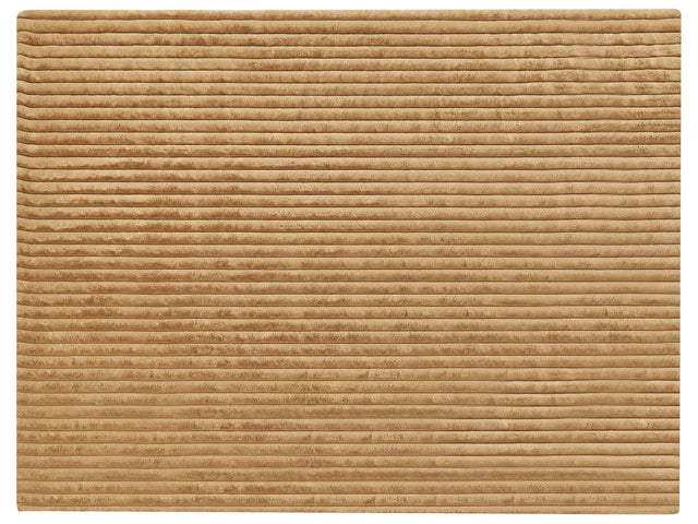 Decorative Bed Throw Light Brown Polyester 150 x 200 cm Soft Fabric Bedroom Beliani