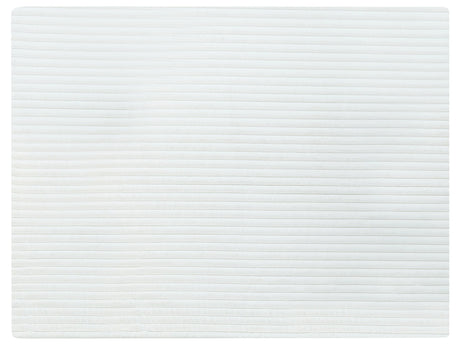 Decorative Bed Throw White Polyester 150 x 200 cm Soft Fabric Bedroom Beliani