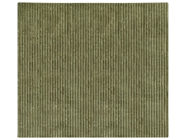 Decorative Bed Throw Green Polyester 200 x 220 cm Soft Fabric Bedroom Beliani