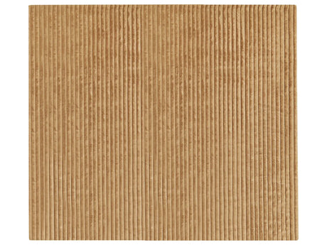Decorative Bed Throw Light Brown Polyester 200 x 220 cm Soft Fabric Bedroom Beliani