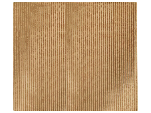 Decorative Bed Throw Light Brown Polyester 200 x 220 cm Soft Fabric Bedroom Beliani
