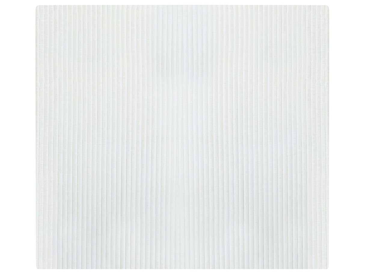 Decorative Bed Throw White Polyester 200 x 220 cm Soft Fabric Bedroom Beliani