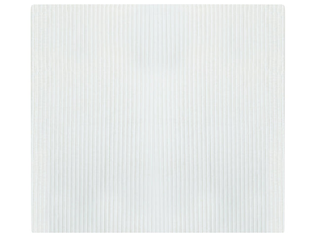 Decorative Bed Throw White Polyester 200 x 220 cm Soft Fabric Bedroom Beliani
