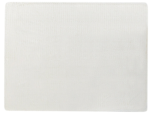 Bedspread White 150 x 200 cm Polyester Furry Embossed Pattern Decorative Throw Bedding Classic Design Bedroom Beliani