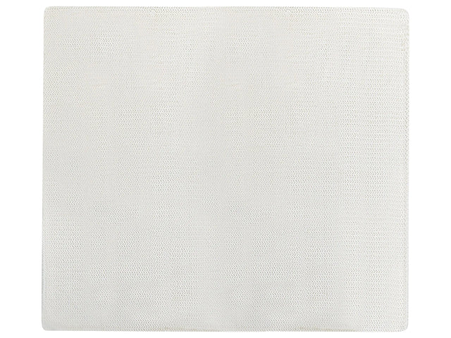 Bedspread White 200 x 220 cm Polyester Furry Embossed Pattern Decorative Throw Bedding Classic Design Bedroom Beliani