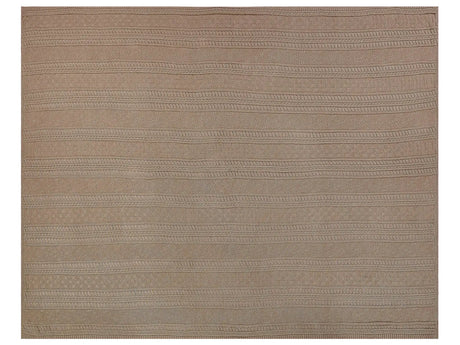 Bedspread Brown Cotton Fabric 150 x 200 cm Decorative Throw Bedding Classic Design Bedroom Beliani