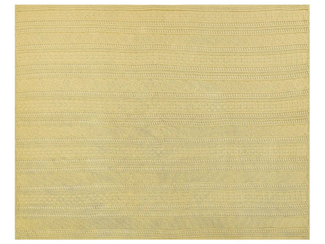 Bedspread Yellow Cotton Fabric 150 x 200 cm Decorative Throw Bedding Classic Design Bedroom Beliani