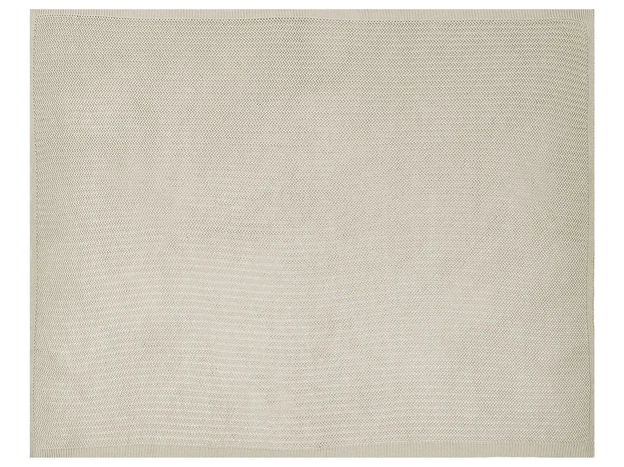 Bedspread Light Beige Cotton Fabric 150 x 200 cm Decorative Throw Bedding Classic Design Bedroom Beliani