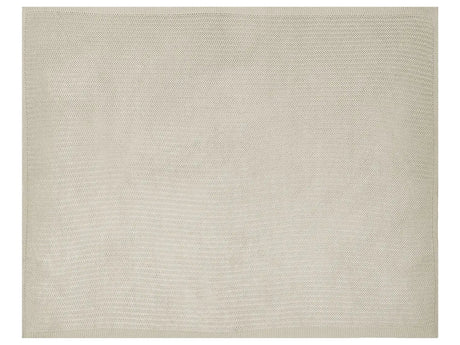 Bedspread Light Beige Cotton Fabric 150 x 200 cm Decorative Throw Bedding Classic Design Bedroom Beliani