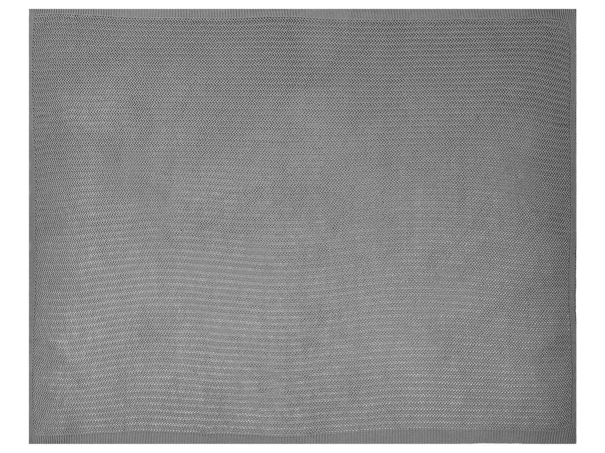 Bedspread Grey Cotton Fabric 150 x 200 cm Decorative Throw Bedding Classic Design Bedroom Beliani