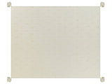 Bedspread Beige Chenille Cotton Fabric 150 x 200 cm with Tassels Decorative Throw Bedding Classic Design Bedroom Beliani