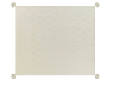 Bedspread Beige Chenille Cotton Fabric 200 x 220 cm with Tassels Decorative Throw Bedding Classic Design Bedroom Beliani