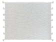 Bedspread Off-White Cotton Fabric 150 x 200 cm with Tassels Decorative Throw Bedding Classic Design Bedroom Beliani