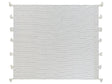 Bedspread Off-White Cotton Fabric 220 x 240 cm with Tassels Decorative Throw Bedding Classic Design Bedroom Beliani