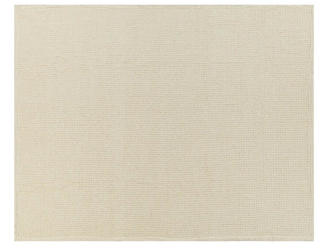 Bedspread Beige Cotton 150 x 200 cm Waffle Pattern Bed Throw Living Room Bedroom Texiles Beliani
