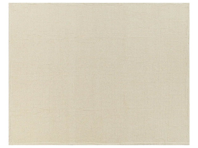 Bedspread Beige Cotton 150 x 200 cm Waffle Pattern Bed Throw Living Room Bedroom Texiles Beliani