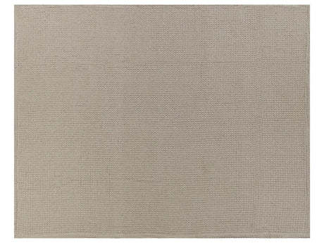 Bedspread  Taupe Cotton 150 x 200 cm Waffle Pattern Bed Throw Living Room Bedroom Texiles Beliani