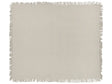 Bedspread Grey Cotton Fabric 220 x 240 cm with Tassels Decorative Throw Blanket Bedding Classic Design Bedroom Beliani
