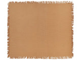 Bedspread Brown Cotton Fabric 200 x 220 cm with Tassels Decorative Throw Blanket Bedding Classic Design Bedroom Beliani