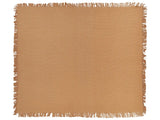 Bedspread Brown Cotton Fabric 220 x 240 cm with Tassels Decorative Throw Blanket Bedding Classic Design Bedroom Beliani