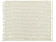 Bedspread White Cotton Fabric 200 x 220 cm with Tassels Decorative Throw Blanket Bedding Classic Design Bedroom Beliani