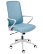 Office Chair Blue Fabric Swivel Desk Computer Adjustable Seat Reclining Backrest Beliani