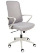 Office Chair Grey Fabric Swivel Desk Computer Adjustable Seat Reclining Backrest Beliani