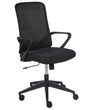 Office Chair Black  Fabric Swivel Desk Computer Adjustable Seat Reclining Backrest Beliani