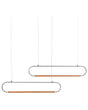 Pendant Lamp Black Light Wood Metal 2 Integrated LED Lights Novelty Unique Shade Hanging Modern Lighting Beliani