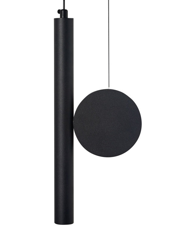 Pendant Lamp Black Metal Integrated LED Light Designer Shade Hanging Modern Lighting Beliani