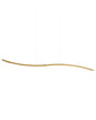 Pendant Lamp Integrated LED Light Wavy Shade Metal Modern Lightning Gold Beliani